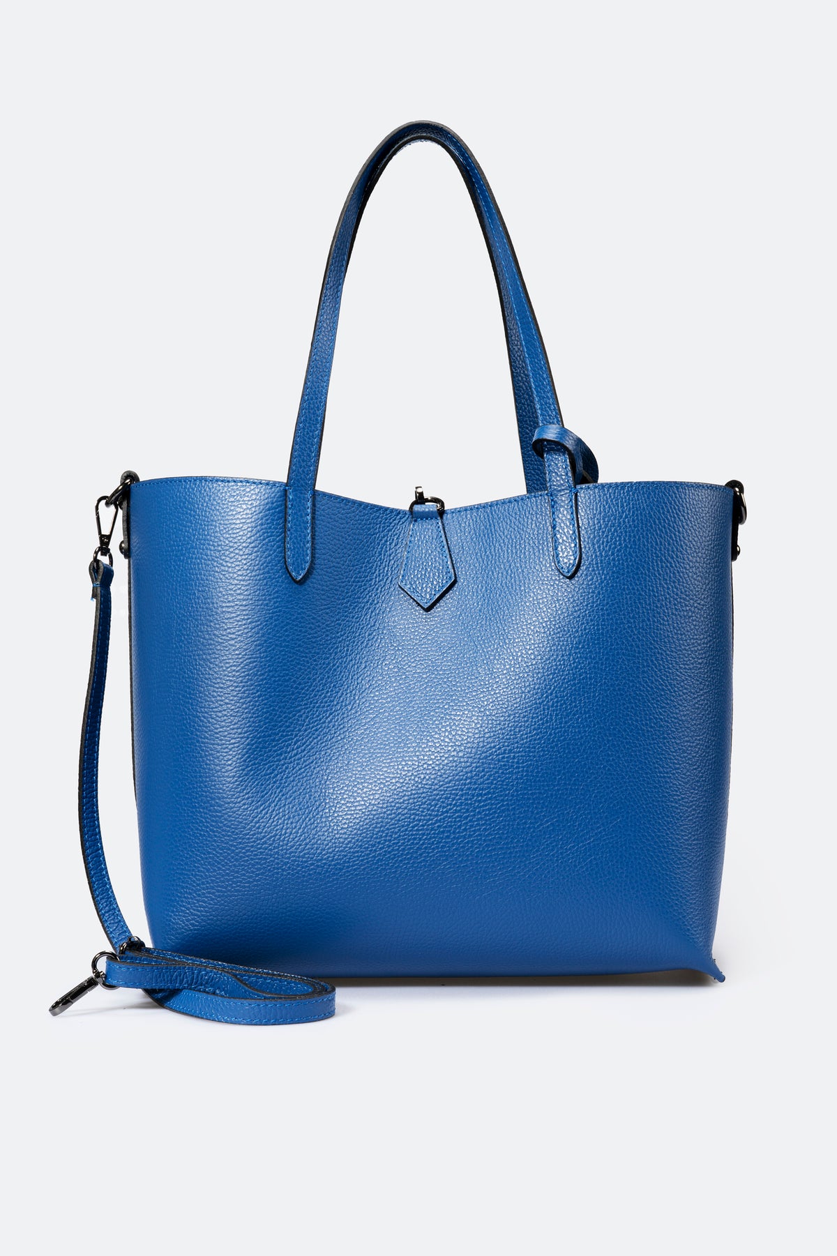 ELLA Leather Tote Bag - Bluette