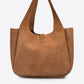 AMELIE Leather Top Handle Bag - Cognac
