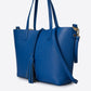 ROMY Leather Top Handle Bag - Blue