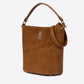 VERDIANA Leather Top Handle Bag - Cuoio