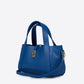 GAIA Leather Top Handle Bag - Blue