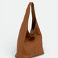 NADIA Leather Top Handle Bag - Cognac