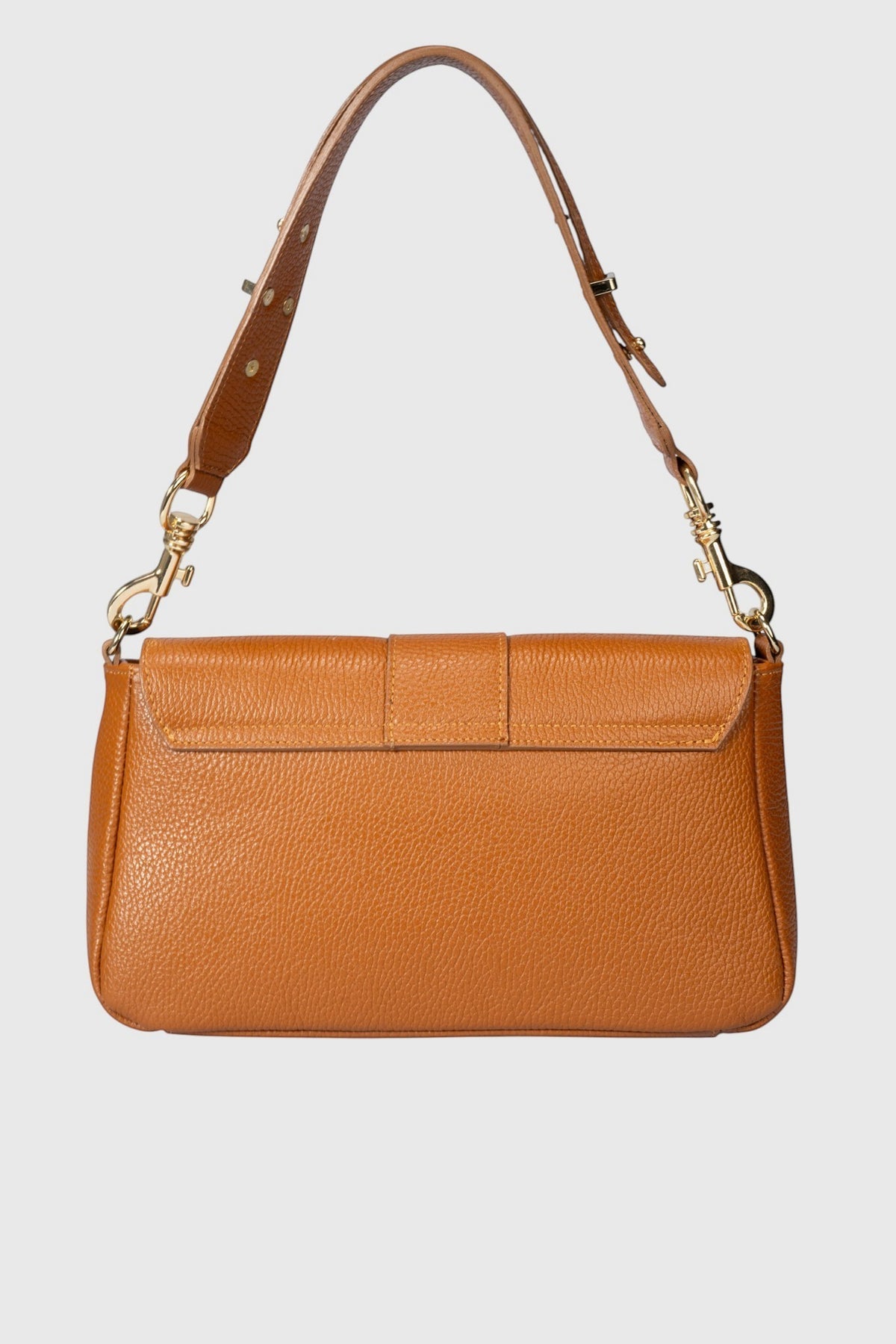 JULES Leather Crossbody Bag - Cognac