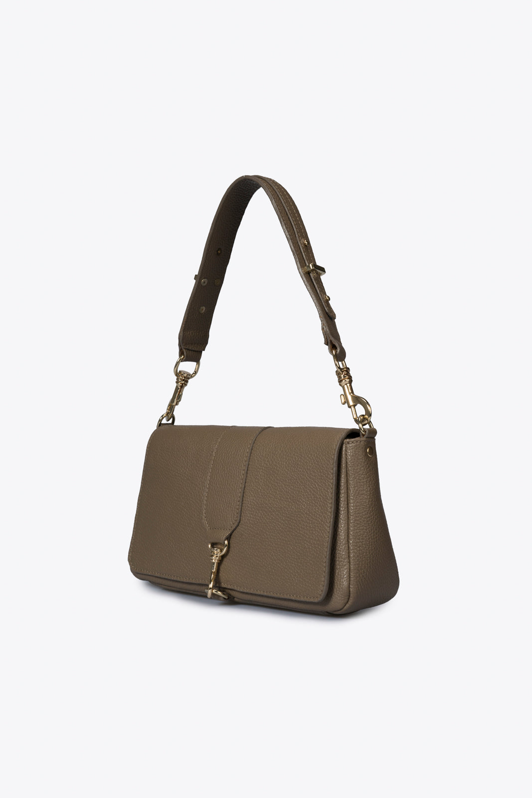 JULES Leather Crossbody Bag - Fango