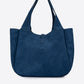 AMELIE Leather Top Handle Bag - Blue