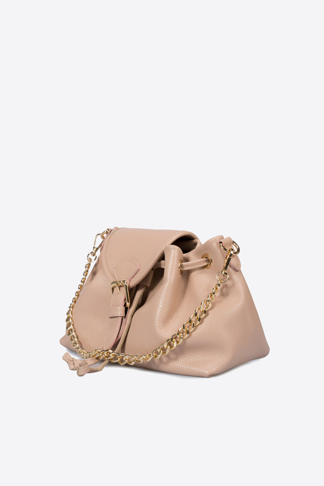 JOANNA Leather Top Handle Bag - Cipria