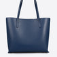 VALERIA Leather Top Handle Bag - Blue