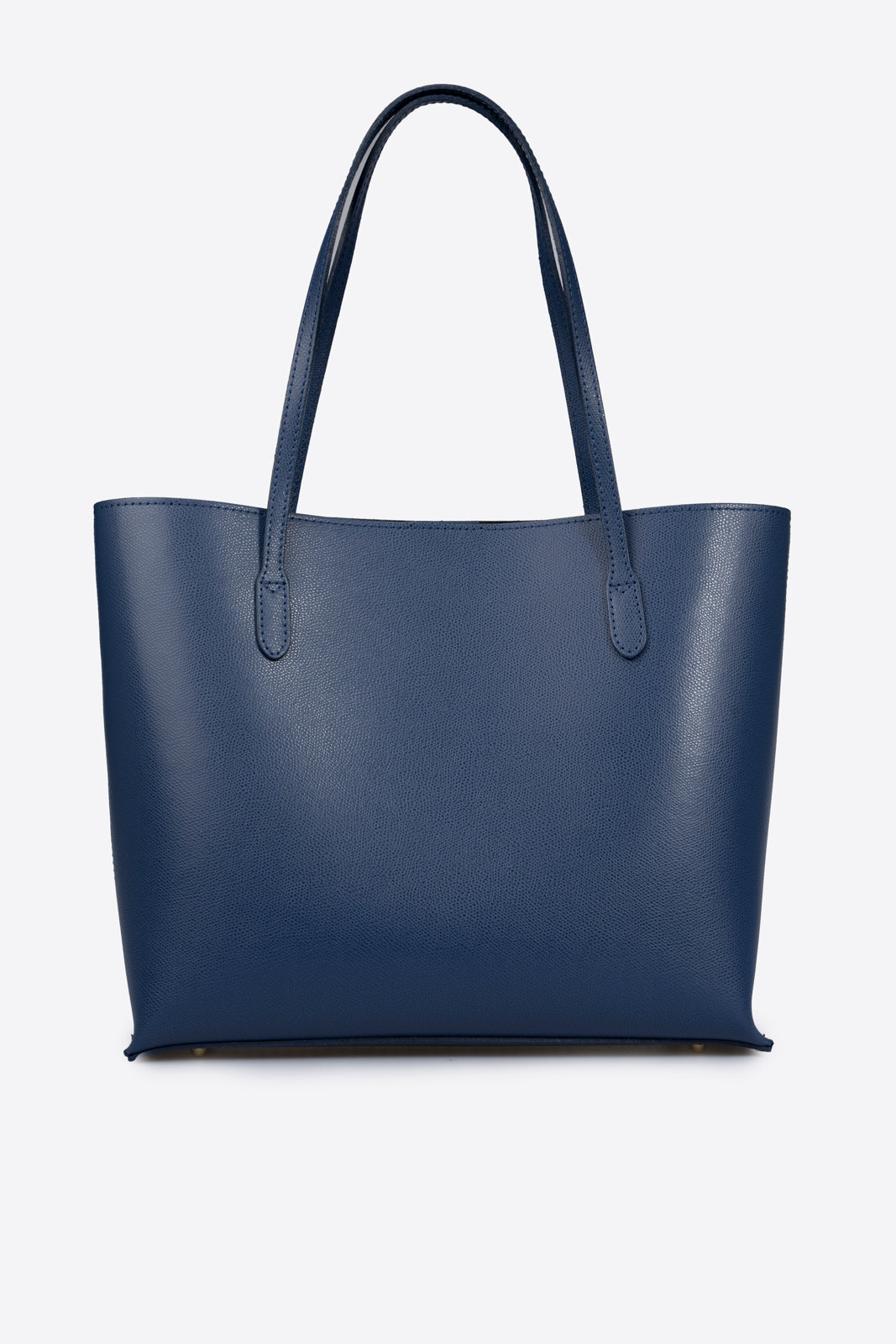 VALERIA Leather Top Handle Bag - Blue
