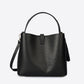KIRA Leather Top Handle Bag - Black