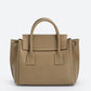 RUTH Leather Top Handle Bag - Fango