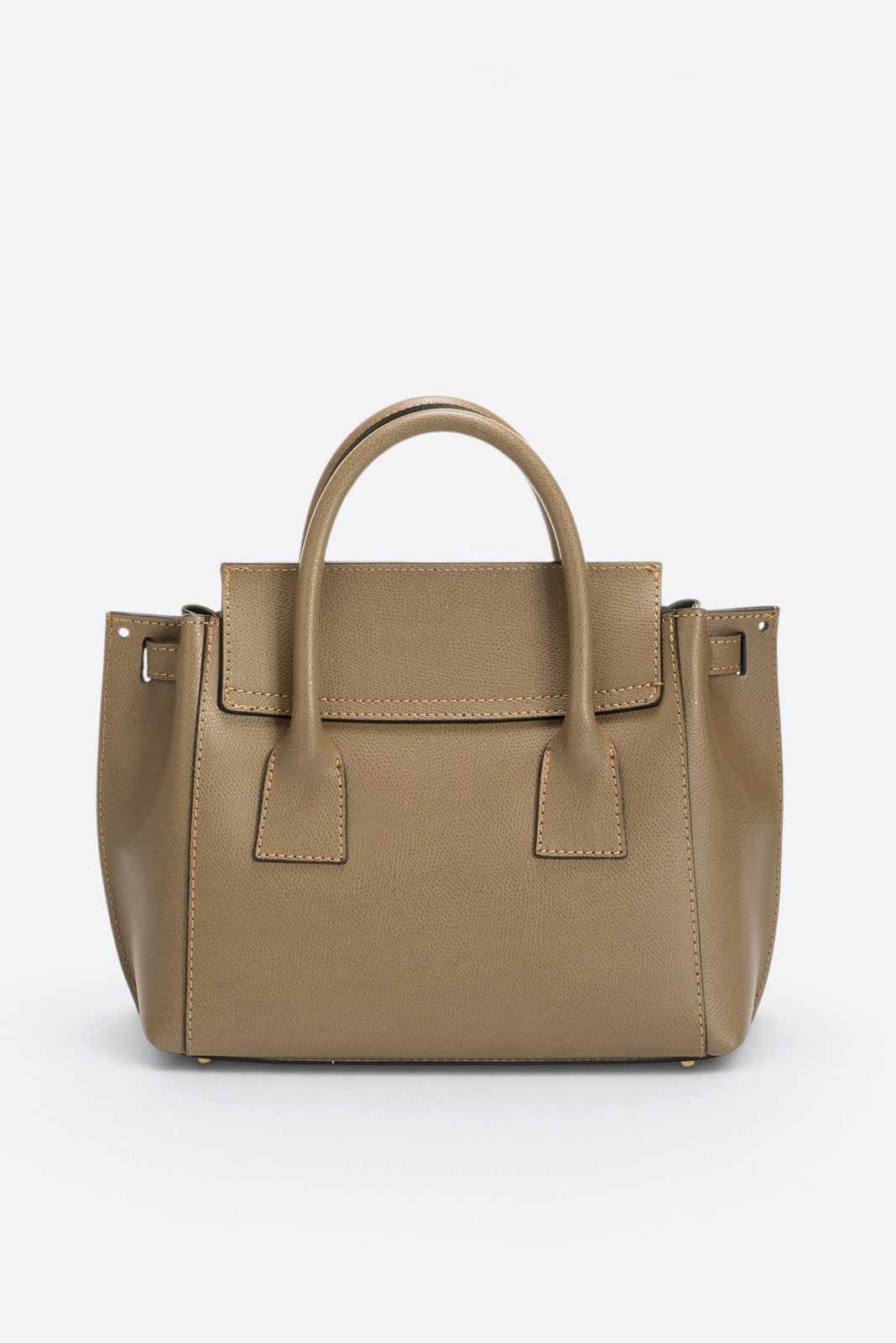 RUTH Leather Top Handle Bag - Fango