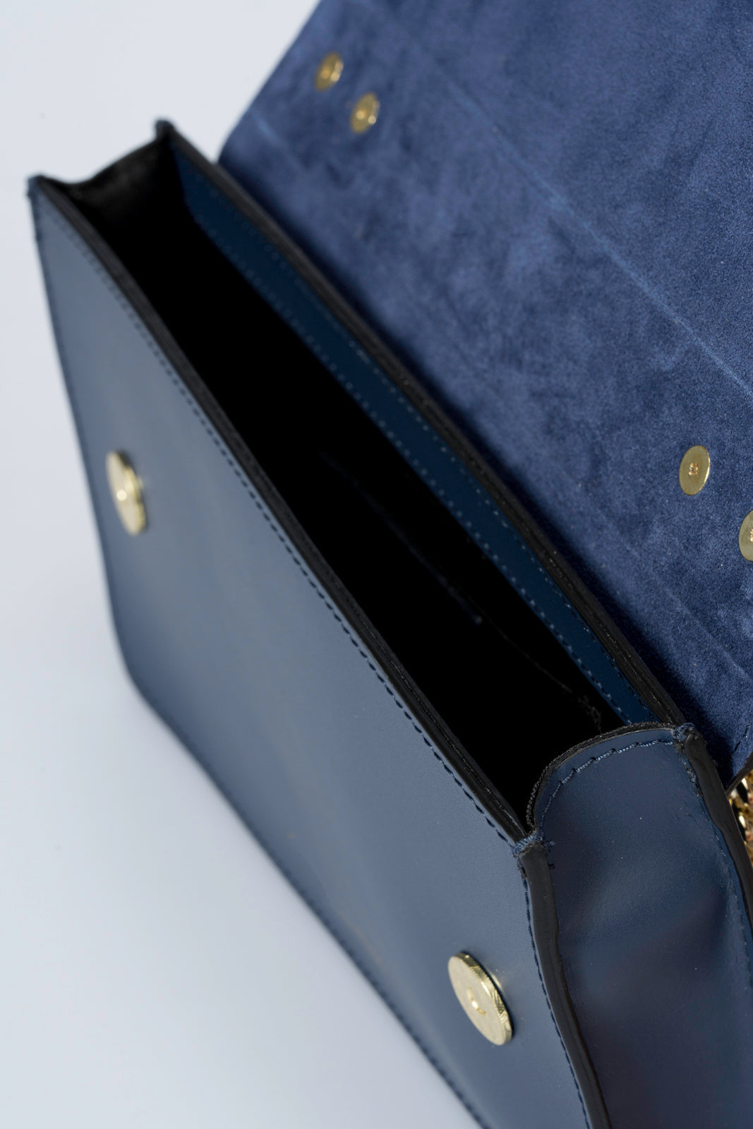 CALLIE Leather Crossbody Bag - Blue