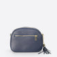 EBE Leather Crossbody Bag - Navy