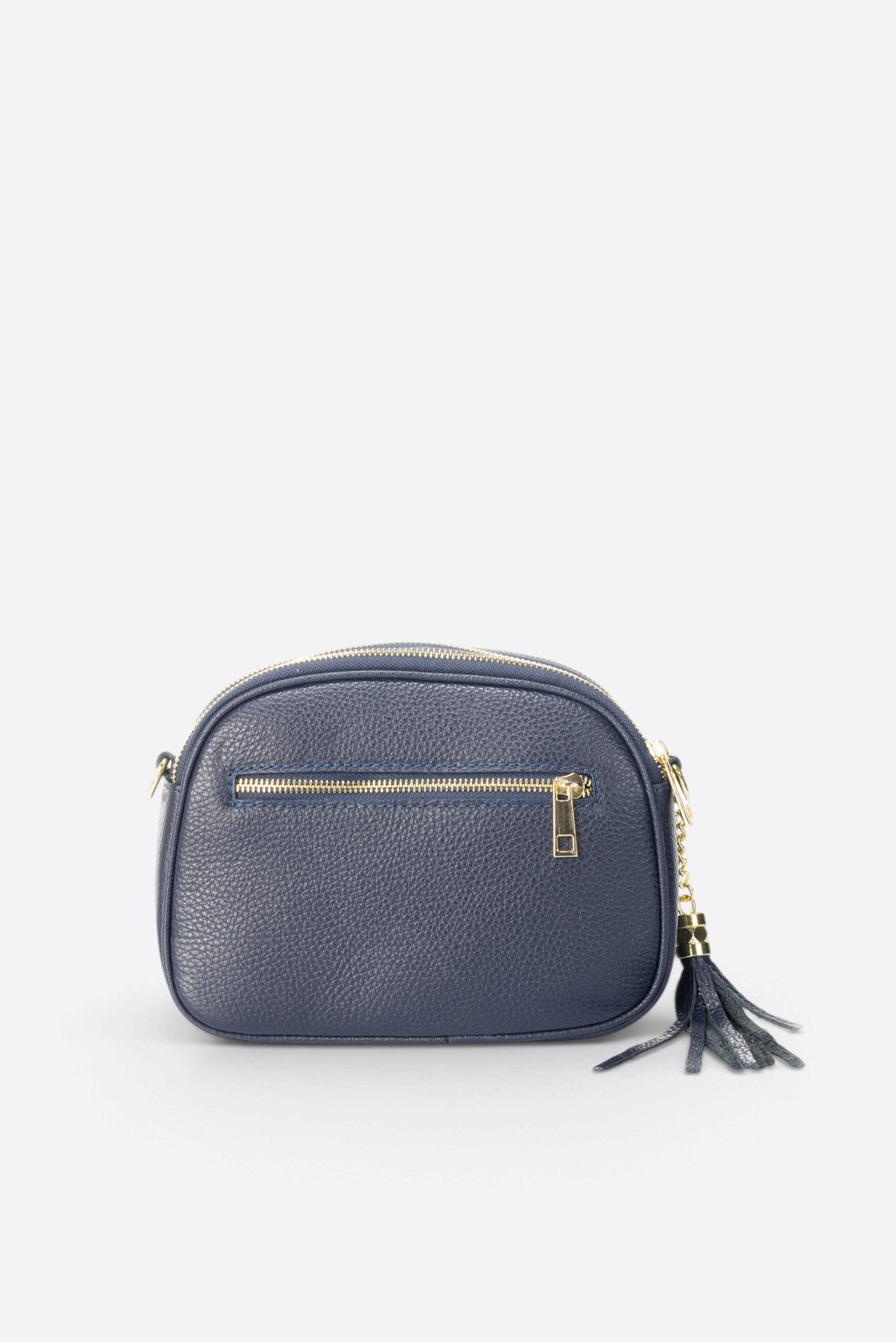 EBE Leather Crossbody Bag - Navy
