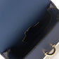 Leather Crossbody Bag 7006 - Blue