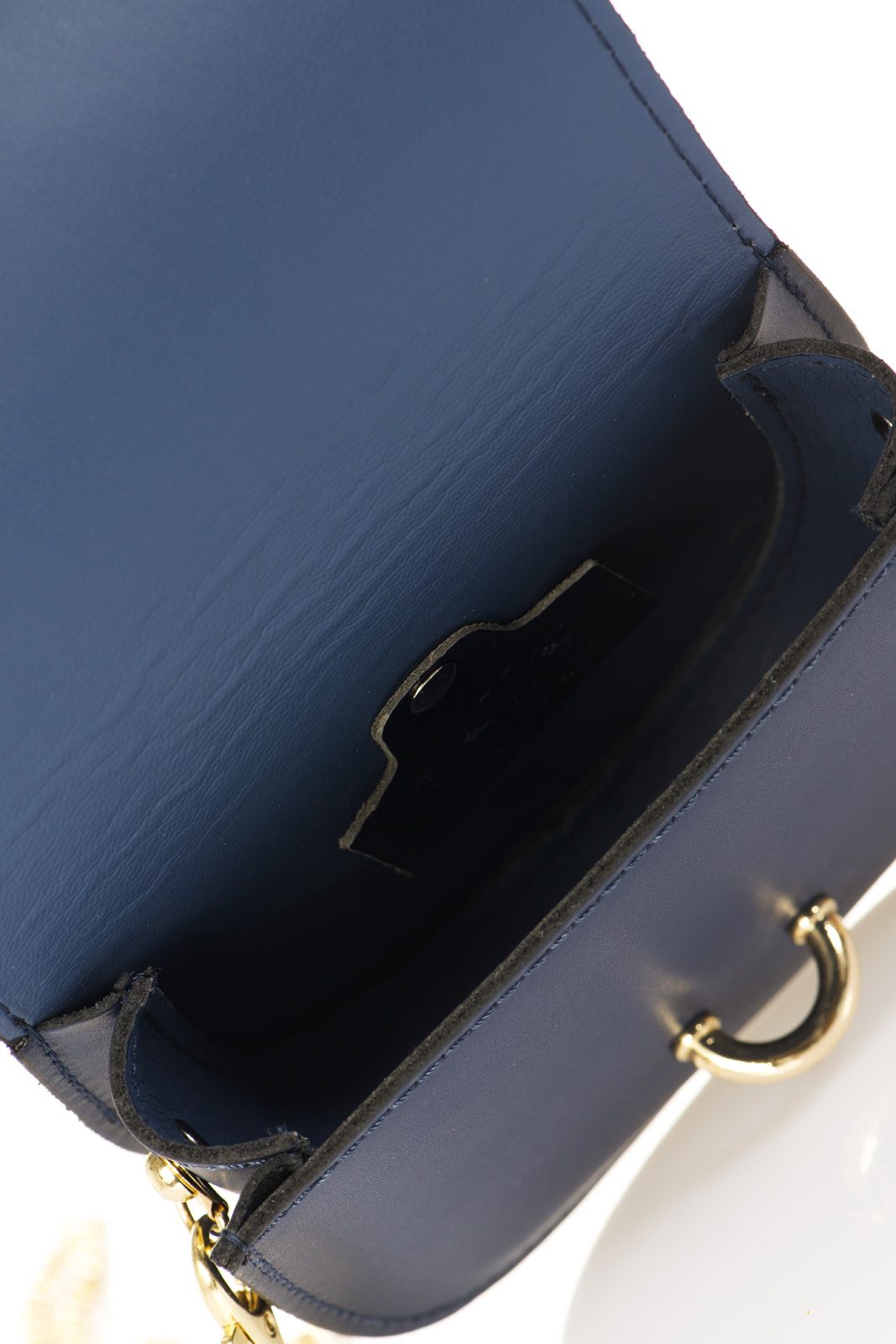 Leather Crossbody Bag 7006 - Blue