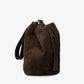 ARIAH Leather Shoulder Bag - Dark Brown