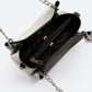 ANIKA Leather Top Handle Bag - Black