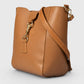 REINA Leather Crossbody Bag - Cognac