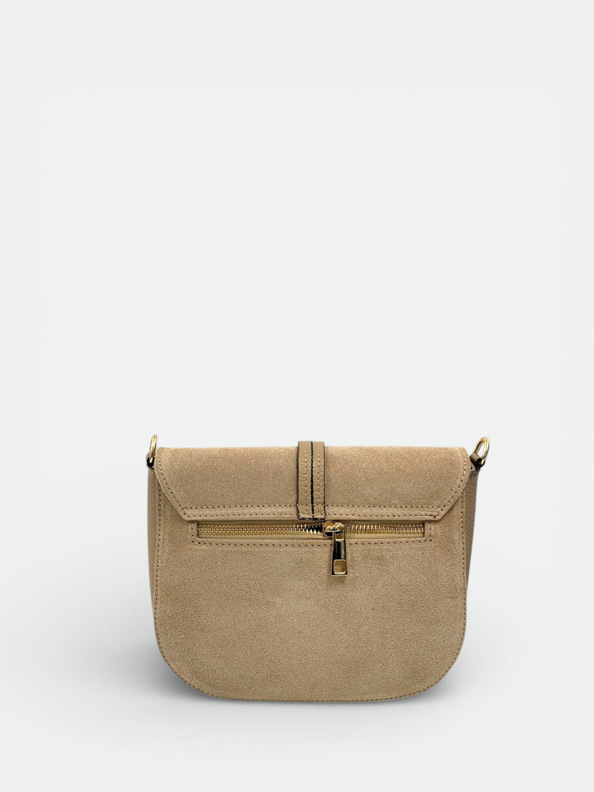 Leather Crossbody Bag 5630 - Taupe