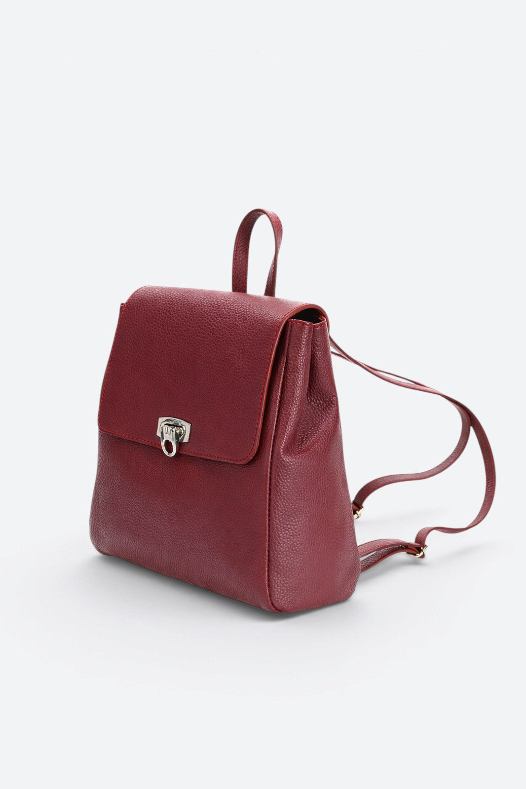 LYRA Leather Backpack - Bordo