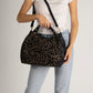Leather Top Handle Bag 4012 - Black