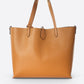 NIOBE Leather Tote Bag - Cognac Winter