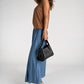ATHENA Leather Top Handle Bag - Black