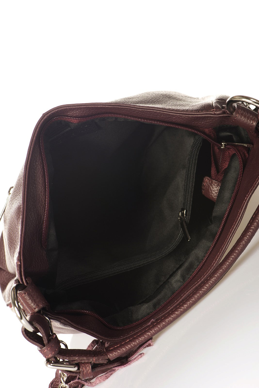 UMA Leather Top Handle Bag - Wine