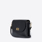 NORAH Leather Crossbody Bag - Black
