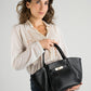 RYAN Leather Top Handle Bag - Black
