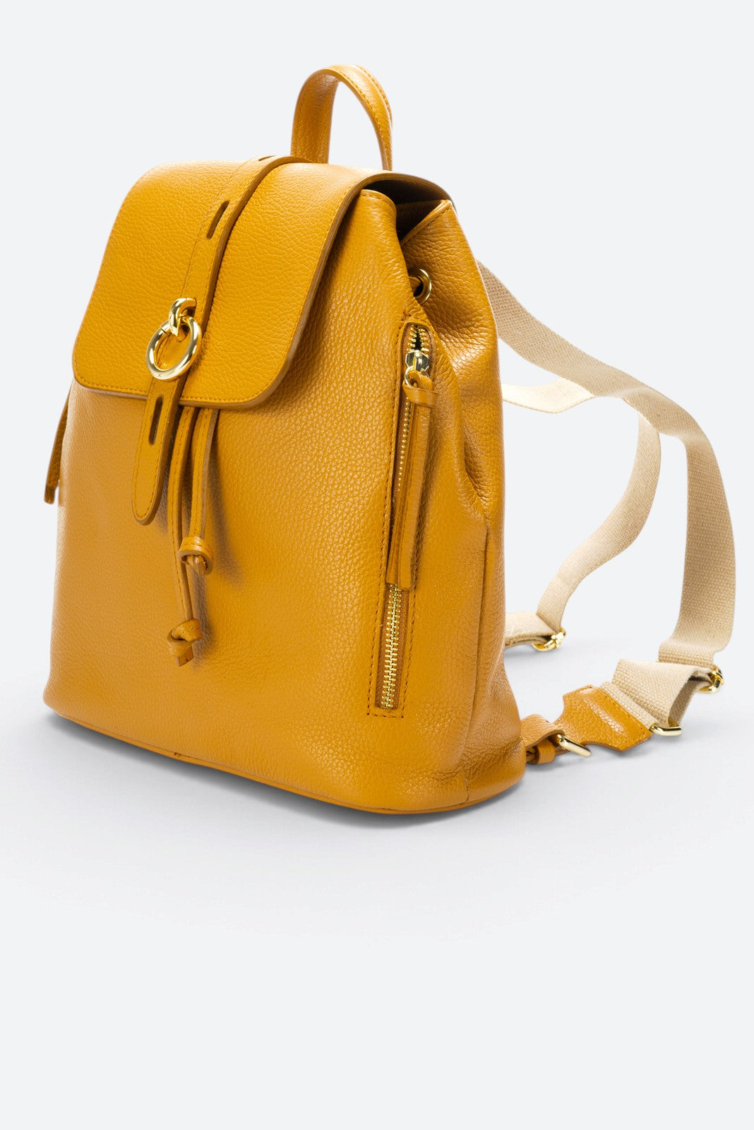MAEVE Leather Backpack - Cuoio