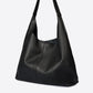NAYA Leather Top Handle Bag - Black