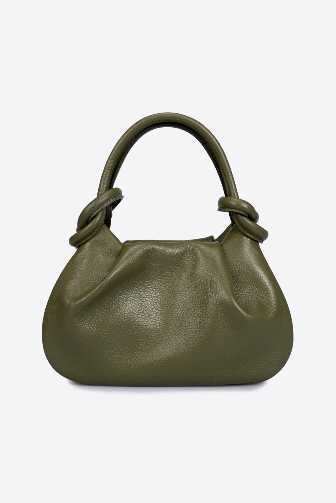 MARIBEL Leather Top Handle Bag - Verde