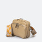 SOPHIA Leather Crossbody Bag - Biscotto