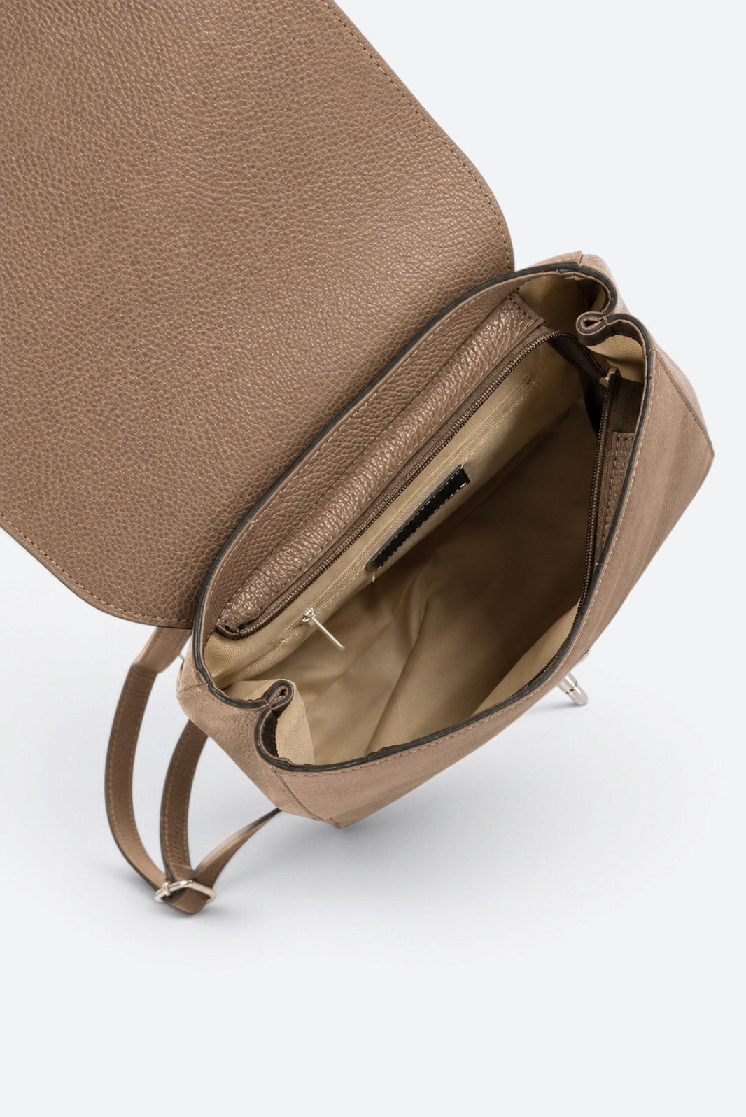 LYRA Leather Backpack - Taupe
