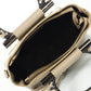 Leather Top Handle Bag 2257 - Taupe