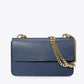 CALLIE Leather Crossbody Bag - Blue