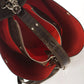 SCARLET Leather Top Handle Bag - Brown