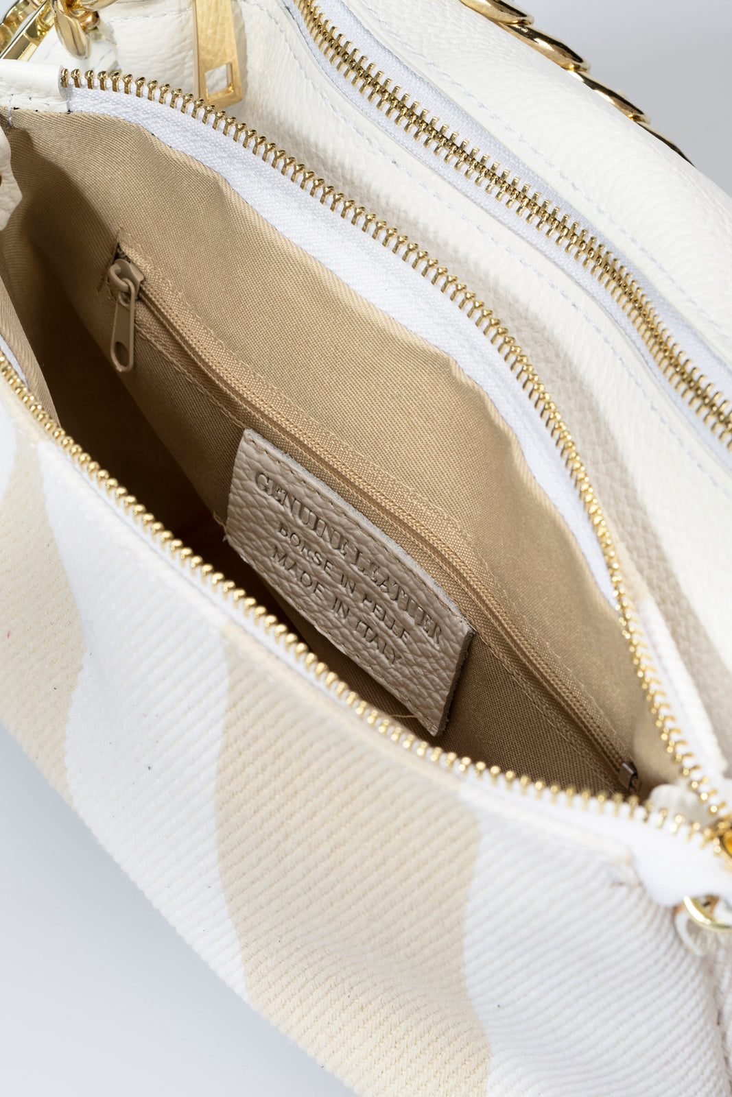 Leather Backpack 5035 - White