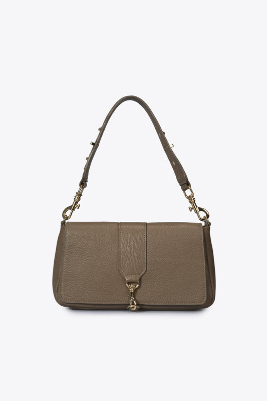 JULES Leather Crossbody Bag - Fango