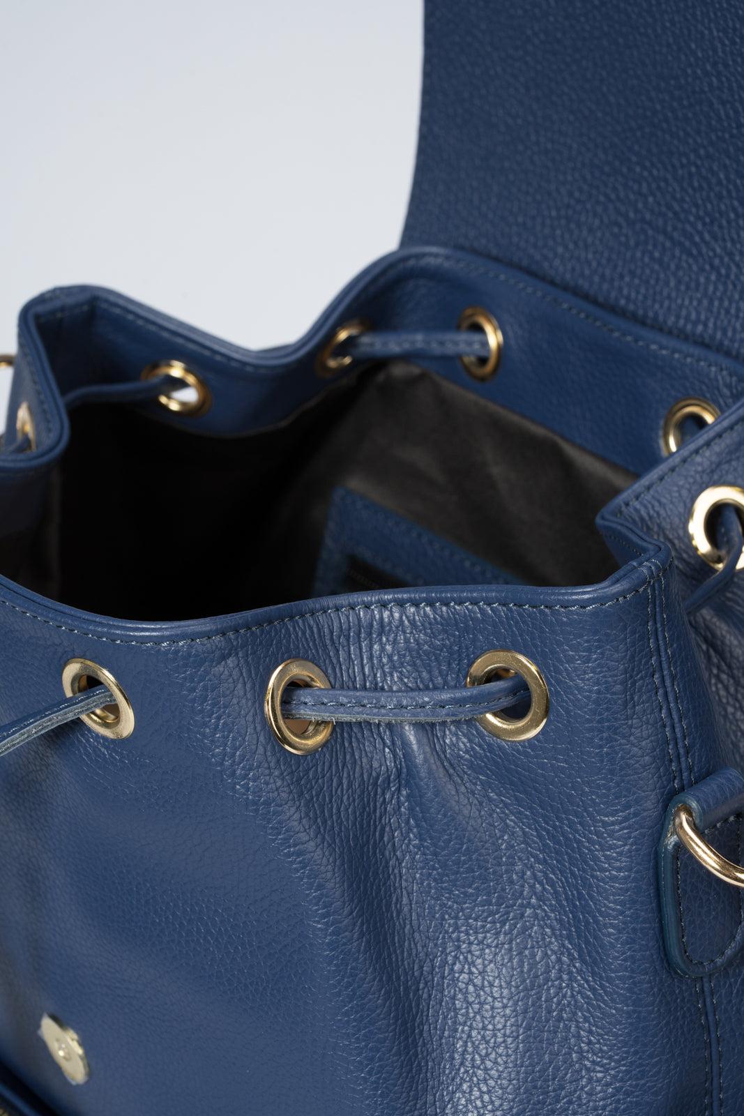 NOA Leather Backpack - Blue