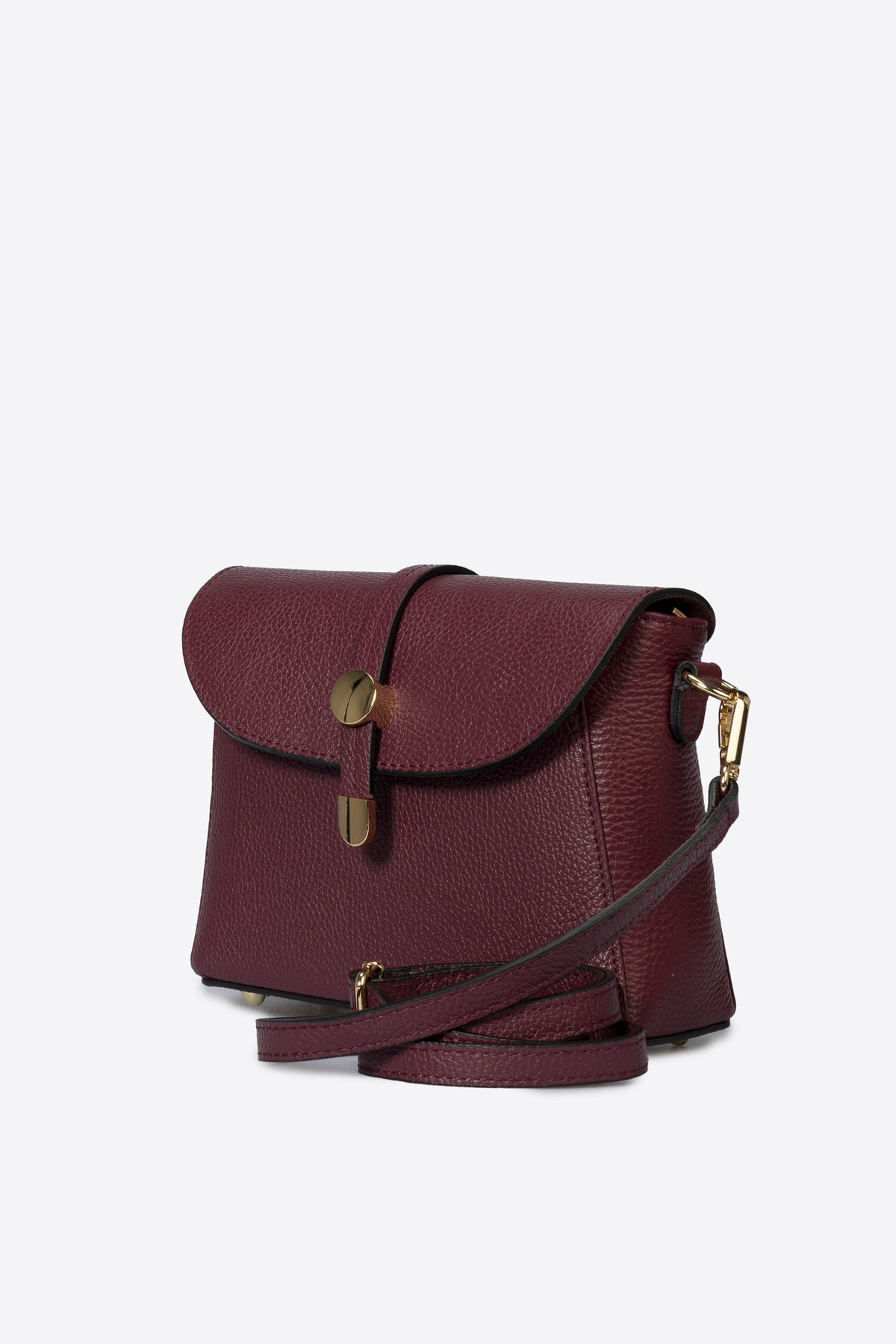 ADORE Leather Crossbody Bag - Wine