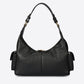 LOUISE Leather Top Handle Bag - Black
