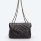 APRIL Leather Shoulder Bag - Black