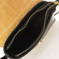 Leather Crossbody Bag 3552 - Black + Cognac
