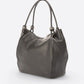 VINNIE Leather Shoulder Bag - Black