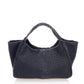 Leather Tote Bag 9914 - Blue