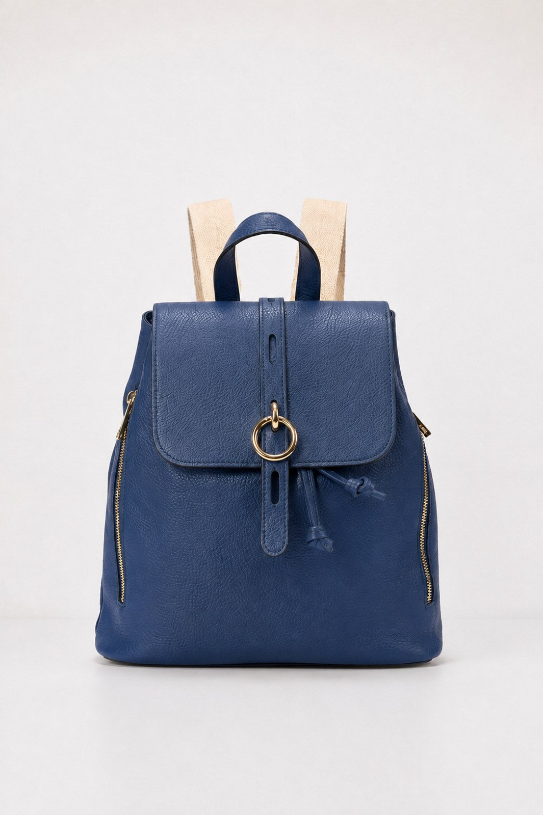 MAEVE Leather Backpack - Blue