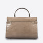 LEA Leather Top Handle Bag - Fango